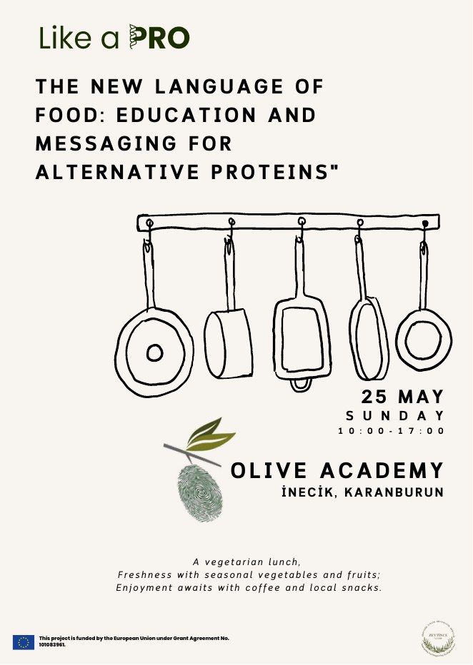 Poster · The New Language of Food · Olive Academy, İnecik